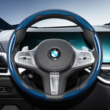 Carbon Fiber Texture Steering Wheel Cover for BMW