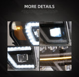 LED Projector Headlights Black for Ford F150 2009-2014