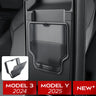 Hidden Armrest Box for Tesla New Model Y Juniper 2025 2026 Model 3 Highland, Magnetic Privacy Storage Case ABS
