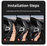 Breathable Leather Steering Wheel Cover for Chevrolet Cruze