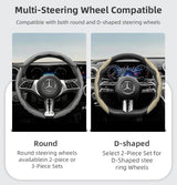 Wave-Shaped Sporty Steering Wheel Cover for Mercedes