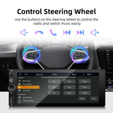 6.86-inch Wireless CarPlay Android Auto 1-Din Stereo Head Unit