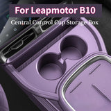 For Leapmotor B10 Car Center Console Cup Holder Storage Box Armrest Organizer Tray Armrest Box Storage OEM
