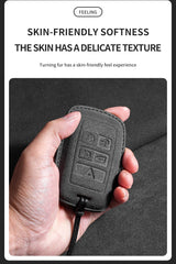 Suede Car Key Case for Land Rover and Jaguar Cars
