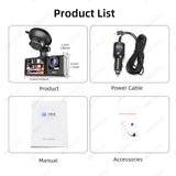 Dashcam 3 Channel 1080P for Universal Vehicles Dashcam AKAMATE