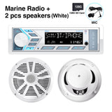 1Din Marine Boat Radio Bluetooth Stereo for ATV UTV