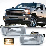 Halogen Fog Light Assembly for Chevy Silverado 2007-2015 LED Ambient Light MAGIC COLORM