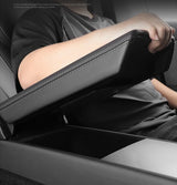 Hidden Armrest Box for Tesla New Model Y Juniper 2025 2026 Model 3 Highland, Magnetic Privacy Storage Case ABS