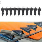 10-PCs Car Roof Spoiler Bumper Shark Fin Diffuser Universal Rear Roof Shark Fins Spoiler Wing Kit Dashcam | Car Interior Acce