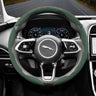 Segmented Suede Steering Wheel Cover for Jaguar XF XE