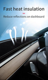 Anti-UV Flannel Dashboard Cover for Tesla Model 3