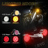Motorcycle 1157 Front 1156 Rear LED Turn Signal For Harley Davidson Street Glide Road King Softail Electra Heritage Dyna Fatboy