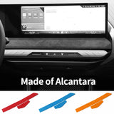 For BMW X3 G45 G48 (2025-) Under The Central Control Instrument Panel Screen Trim Stickers Interior Accessory Made of Alcanta