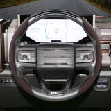 GMC Anti-Slip Suede Faux Leather Wheel Cover