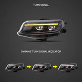LED Projector Headlights w/Animation for Camaro 2016-2024 LED Ambient Light VLAND