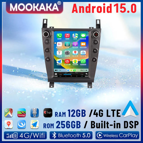 Android 15 Multimedia Head Unit for Aston Martin 2005–2015 Android Head Unit Aotsr 6GB 128GB Eight Core