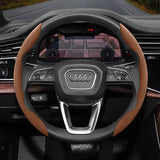 Audi Anti-Slip Suede Steering Wheel Cover Set