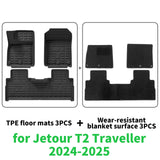 Custom TPE All-Weather Floor Liners for Jetour T2 2024–2025