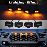 4PCS Amber Grille Lights for Toyota Tacoma 2020-2022