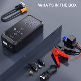 1000A/1500A PEAK Car Jump Starter & Air Compressor, 150PSI Tire Inflator for Gas/Diesel, 3-Mode LED, Portable Power Station A
