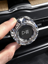 Crystal Volume Knob Cover for Volvo S60 V60 XC60 2020+ Car Interior Accessory LINGLUYANG
