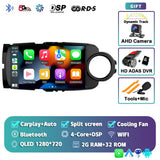 2K QLED Android Head Unit for Toyota Yaris 2012-2017