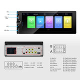 6.86-inch Wireless CarPlay Android Auto 1-Din Stereo Head Unit