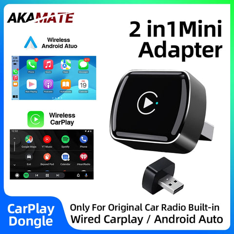 Wired to Wireless CarPlay Adapter for OEM Radio CarPlay Adapter AKAMATE