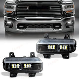 LED Fog Lamps with DRL for Dodge Ram 1500 2019-2024 LED Ambient Light MAGIC COLORM