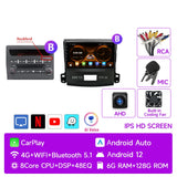 Android 13 Multimedia GPS Radio for Mitsubishi Outlander 2005–2012