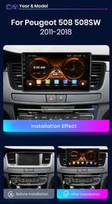9-Inch Android Head Unit for Peugeot 508 2011–2018 Android Head Unit JIUYIN