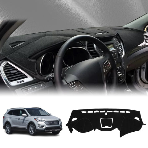 Custom Leather Dashboard Cover for Hyundai Santa Fe 2013–2018 Dashboard Mat CATUSIKI