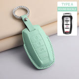 Leather car remote key case for 3 Great Wall models