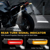 DRL Projection LED Turn Signals For BMW Motorcycle Car Interior Accessory ANGLELITE