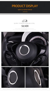 Steering Wheel Logo Trim for Smart 453 Car Interior Accessory GMUNI