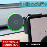 Car Phone Mount Holder 15W Magnetic Wireless Charger Compatible with MagSafe for Tesla Model 3 Y HIGHLAND LAUNCH JUNIPER 2026