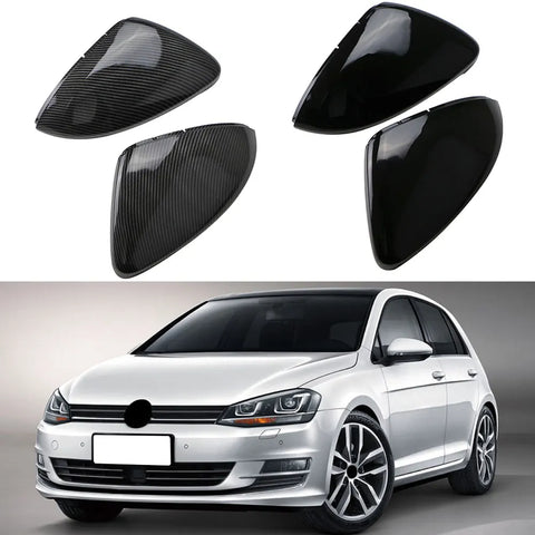Carbon Fiber Mirror Caps For VW Golf 7 MK7 Car Interior Accessory OEM
