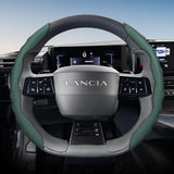 Lancia 2-Piece Wave-Shaped Leather Wheel Cover