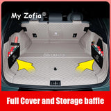 For Lynk & Co 08 EMP 2024 2025 2026 Car Boot Mat Rear Trunk Liner Cargo Leather Floor Carpet Tray Protector Accessories Mats