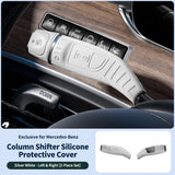 For Mercedes-Benz (2014-2023) E-Class E200 E300 E450 Car Silicone Wiper Gear Shift Lever & Turn Signal Handle Protector Cover