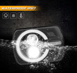 Latest Style 2pcs 7X6 5X7 Led Headlights For Jeep Wrangler YJ Cherokee XJ H6014 H6052 H6054 H4 Headlamp Car Accessories Led Lamp