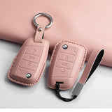 PU Leather Key Case Cover for VW Tiguan T-Cross