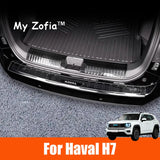 For GWM HAVAL H7 2025-2026 Car Rear Trunk Guard Plate Protective Stainless Steel Panel Threshold Strip Decorative Accessories