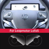 Leapmotor B10 B01 Car Steering Wheel Button TPU Protective Film Transparent Sticker Modification