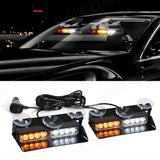 2-in-1 LED Emergency Strobe Warning Light Bar Kit
