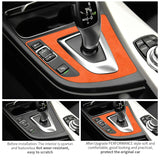 BMW Suede Gear Shift Panel Trim Frame Sticker Anti Scratch Car Interior Accessory Car Interior Accessory OEM