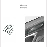 Alcantara Car Door Pull Handle Panel Stickers for Audi A6 A7