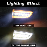 LED DRL Headlight with Turn Signal for Mitsubishi Lancer Car Interior Accessory MAGIC COLORM