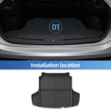 Hyundai Sonata 11th 2024-2025 N-line Car Cargo Liner Trunk Pad TPE 3D All Weather Protection Accessories Black Car Interior A