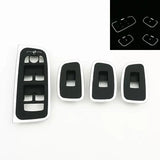 Door Switch Panel Trim Cover for Volvo V60/S60 Car Interior Accessory LINGLUYANG v60 2020-2025 black